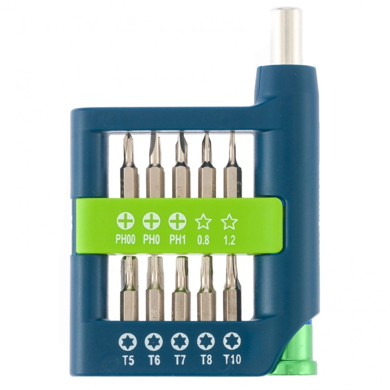 Отвертка для точных работ с набором бит, 21 шт, CrV Сибртех (13334)