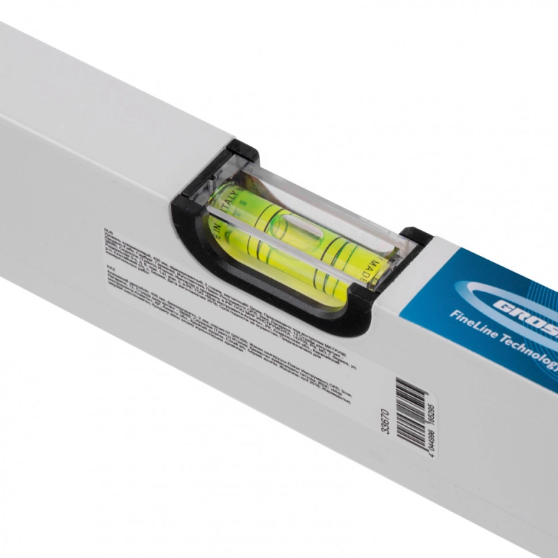 Уровень алюминиевый, 400 мм, фрезерованный, 2 глазка, магнитный Gross (33670)