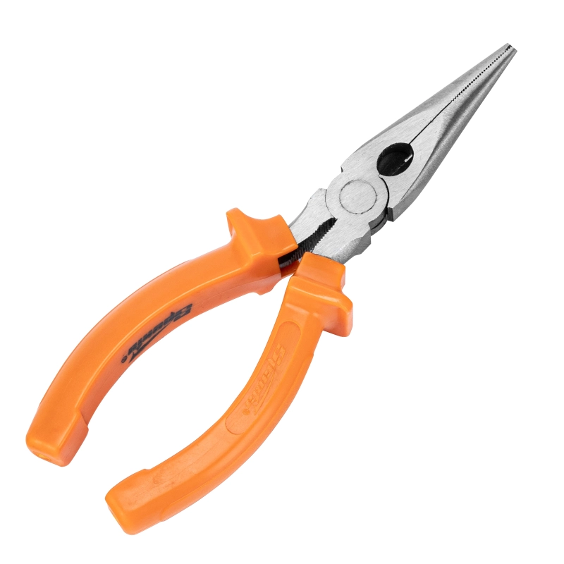 Длинногубцы прямые Classic, 160 мм, шлифованные, пластмассовые рукоятки Sparta (17157)