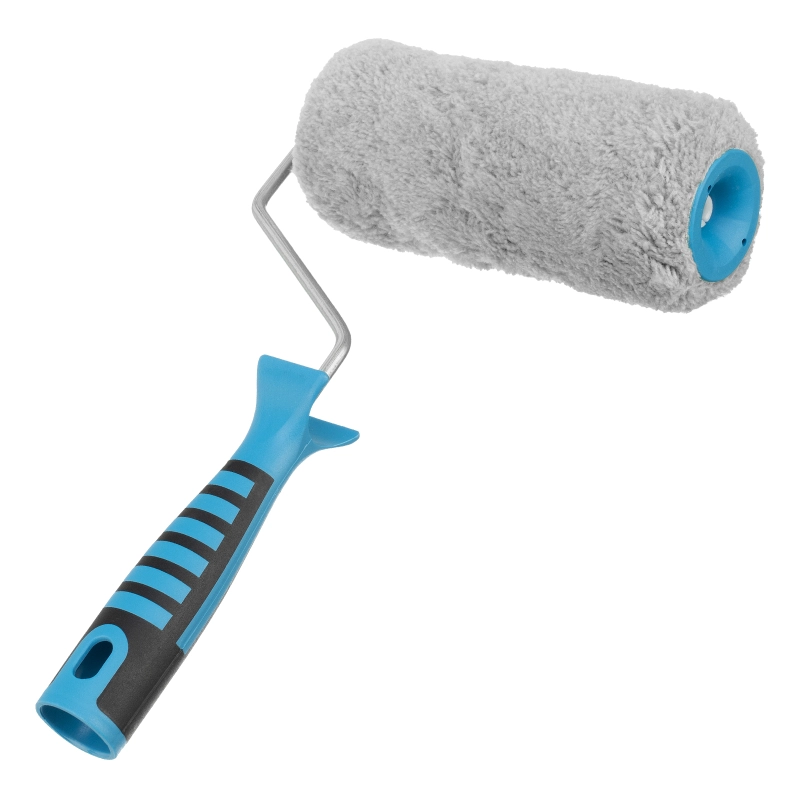 Валик для фасадных работ синтетический с двухкомпонентной ручкой, 180 мм, ворс 18 мм, D 48 мм, D ручки 6 мм, полиакрил Matrix (80654)