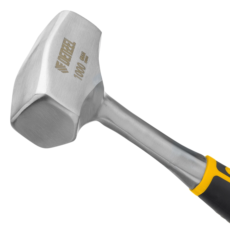 Кувалда 1 кг, цельнометаллическая, двухкомпонентная рукоятка Denzel (11011)