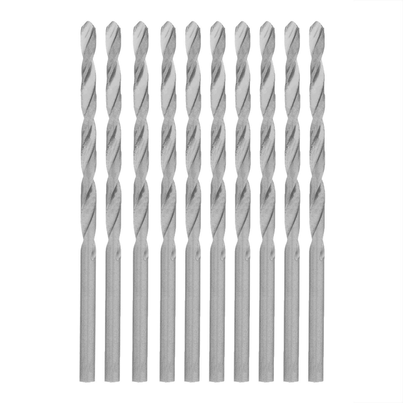 Сверло по металлу, 2.8 мм, полированное, HSS, 10 шт, цилиндрический хвостовик Matrix (71528)