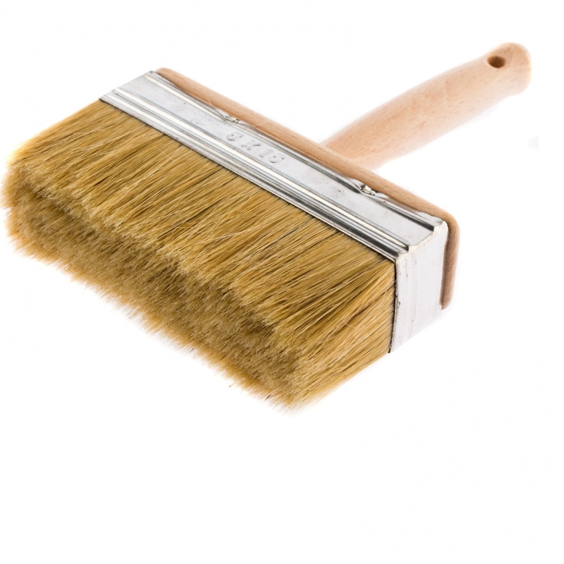 Кисть-ракля, 50 х 150 мм, натуральная щетина, деревянный корпус, деревянная ручка (84082)