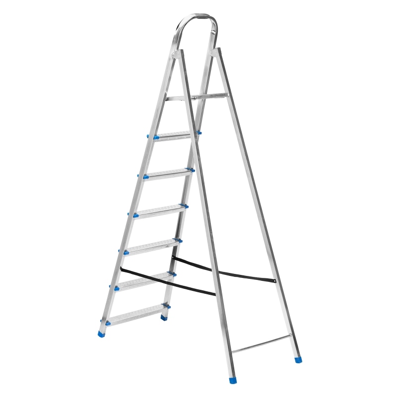 Стремянка, 7 ступеней, стальная, оцинкованная Сибртех (97839)