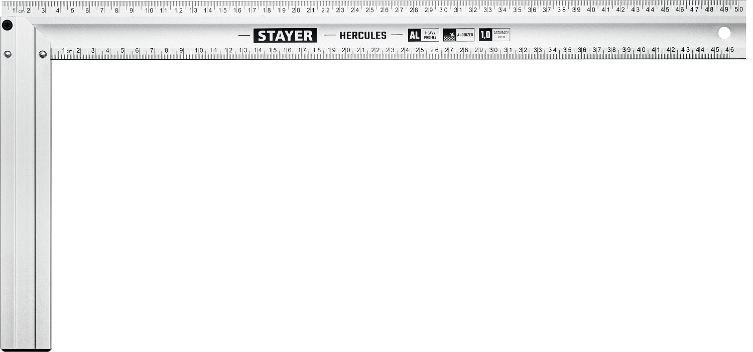 STAYER 500 мм, жесткий столярный угольник, Professional (3432-50)