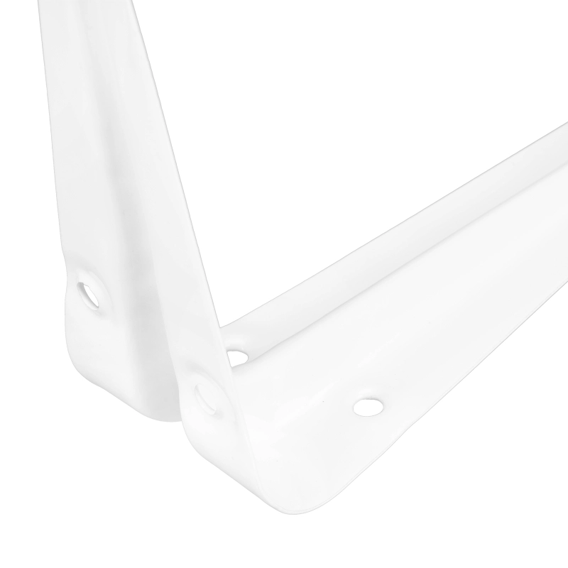 Кронштейн угловой с ребром, 100 х 125 мм, белый Сибртех (94015)