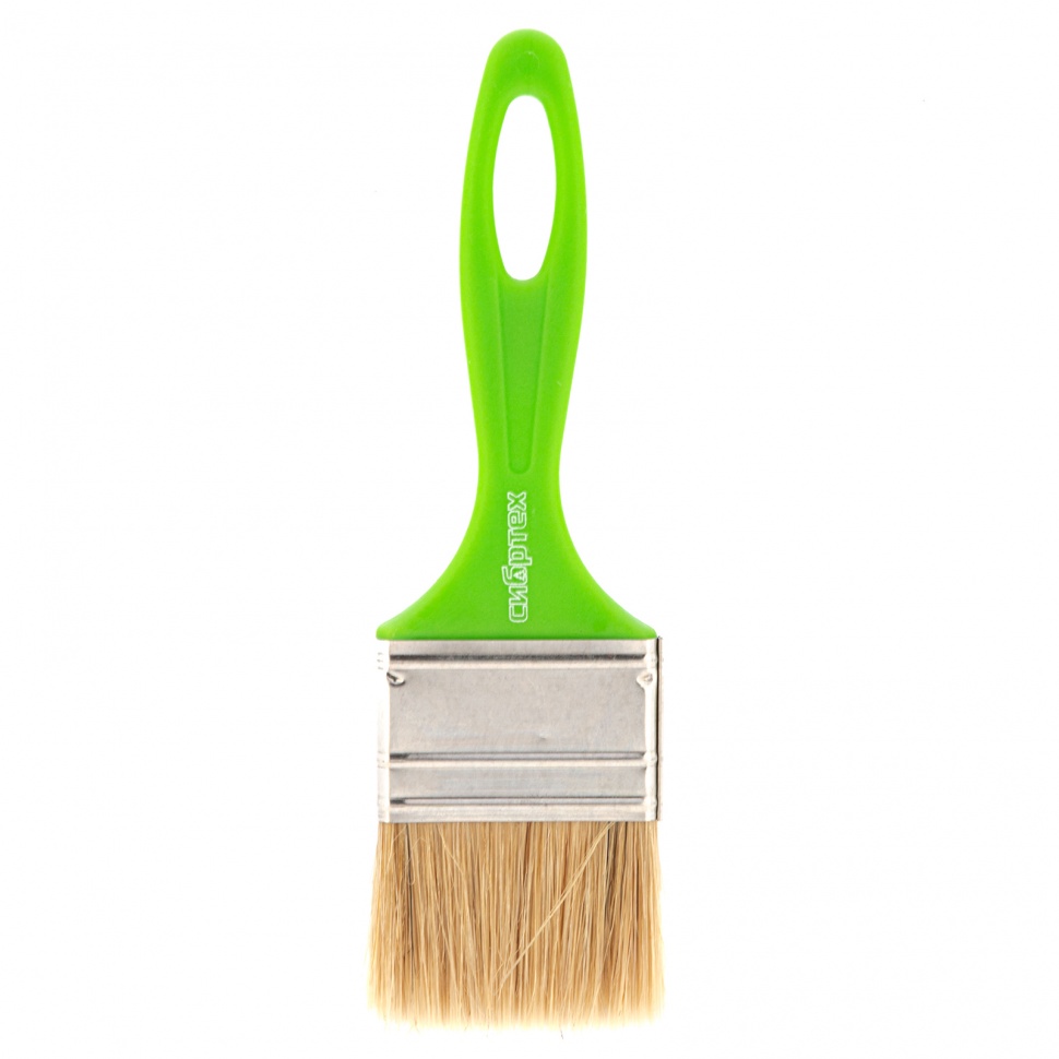 Кисть флейцевая "Евро", 50 x 8, натуральная щетина, пластиковая ручка Сибртех (83302)