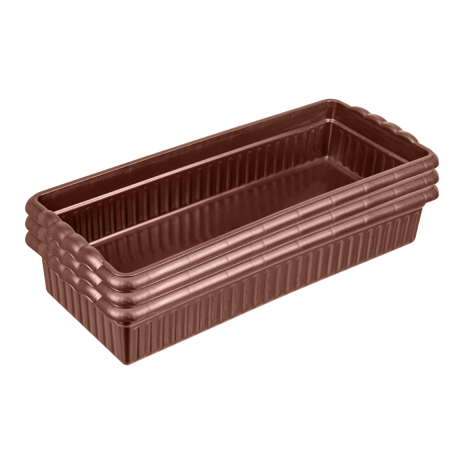 Поддон для рассады 444х185х82 мм, пластиковый, 3 шт, под 10 горшочков 460 мл. Palisad (643444)