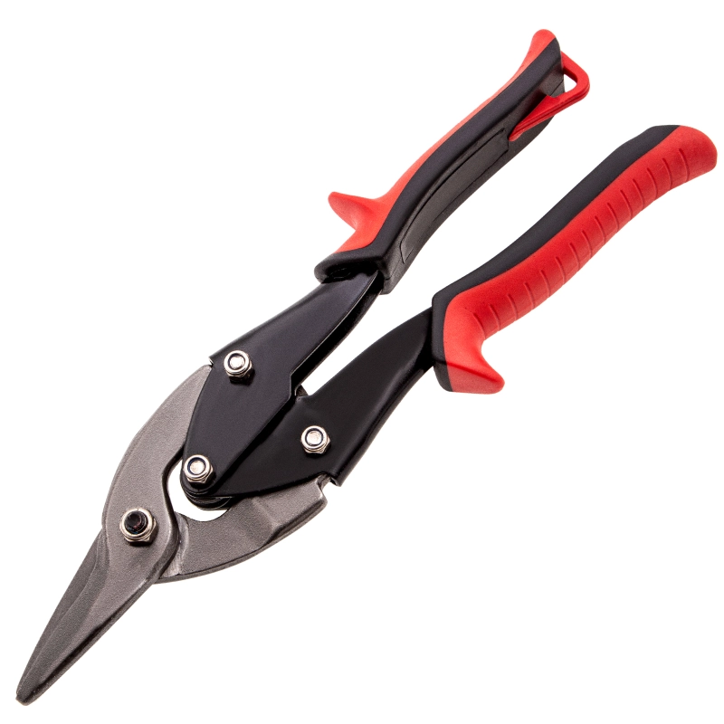 Ножницы по металлу, 250 мм, левые, обрезиненные рукоятки Matrix (78334)