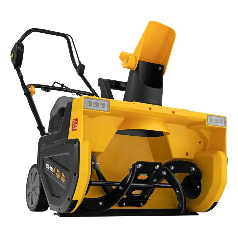 Снегоуборочная машина аккумуляторная, ESB-560Li, 560 мм, 40В, 2 АКБ 5 Ач, ЗУ, метал. шнек Denzel (97639)