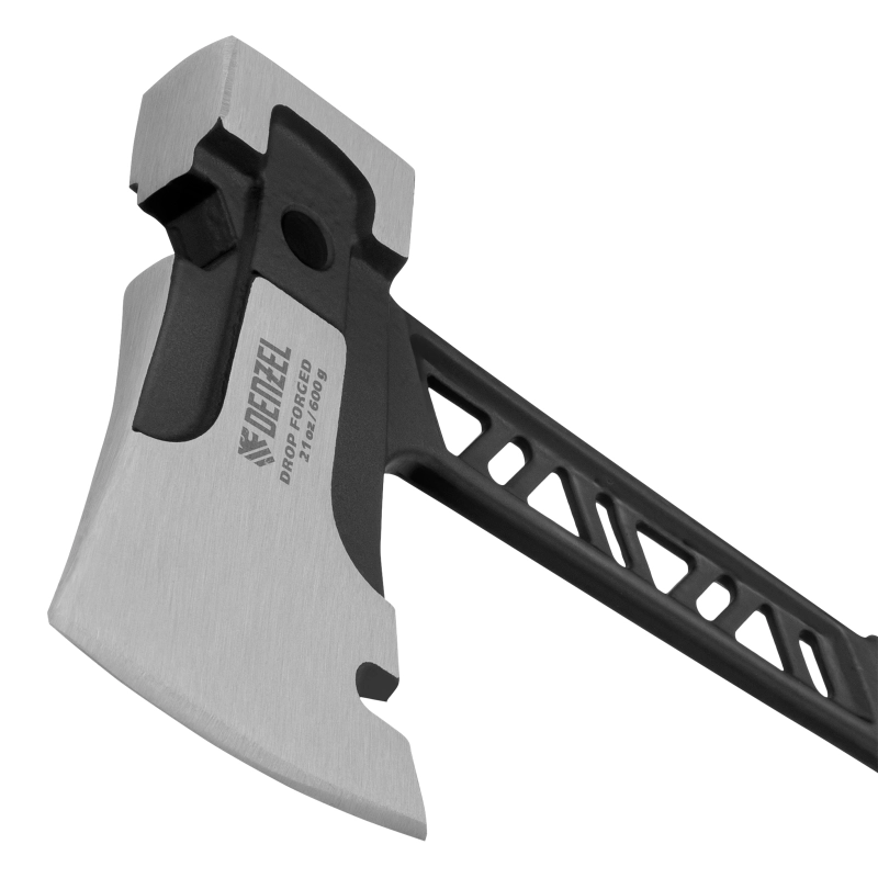 Топор цельнокованый 600 г, двухкомпонентная обрезиненная рукоятка Denzel (21499)