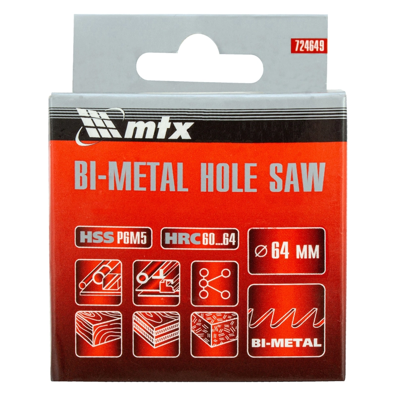Коронка Bimetal, 64 мм Matrix (72464)