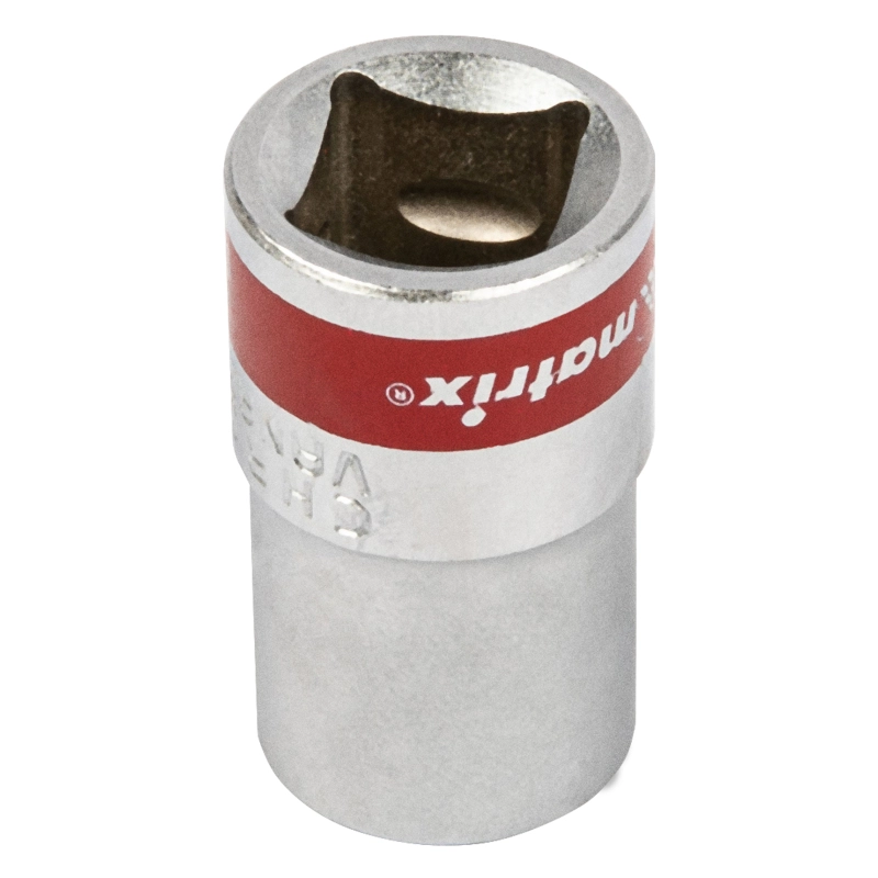 Головка торцевая, 14 мм, двенадцатигранная, CrV, под квадрат 1/2, хромированная Matrix (13688)