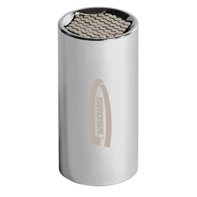 Головка торцевая многоразмерная 11-32 мм, под квадрат 1/2, CrV, хромированная Gross (13190)