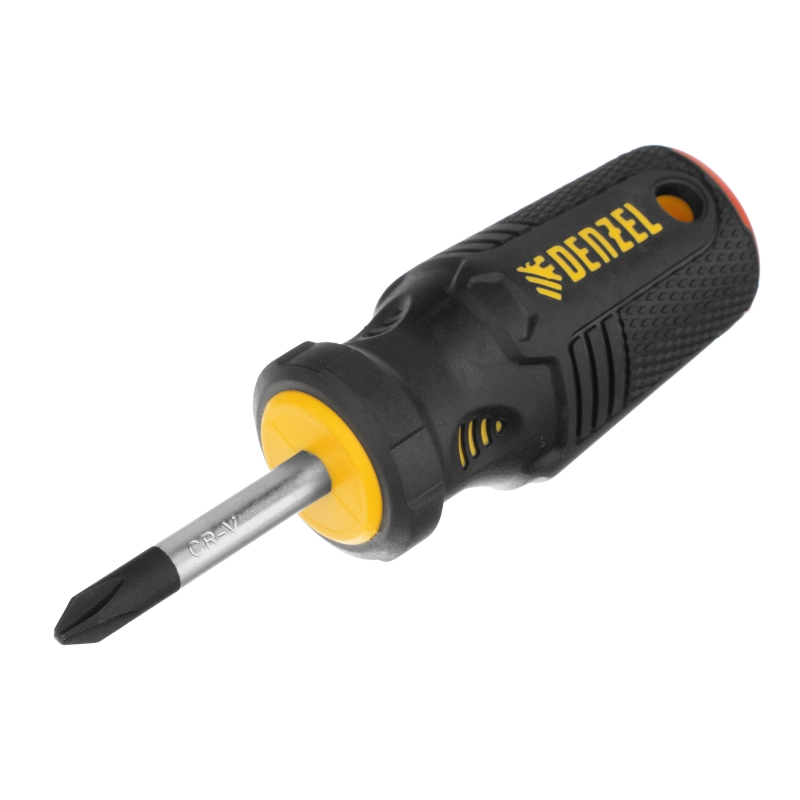 Отвертка PH2х38 мм, CrV, трехкомпонентная рукоятка Denzel (12186)