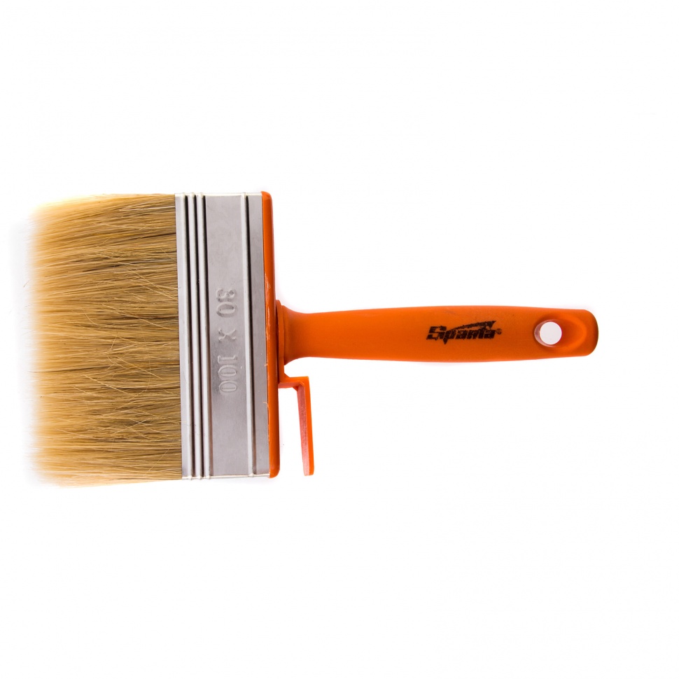 Кисть-ракля, 30 х 100 мм, натуральная щетина, пластмассовый корпус, пластмассовая ручка Sparta (841025)