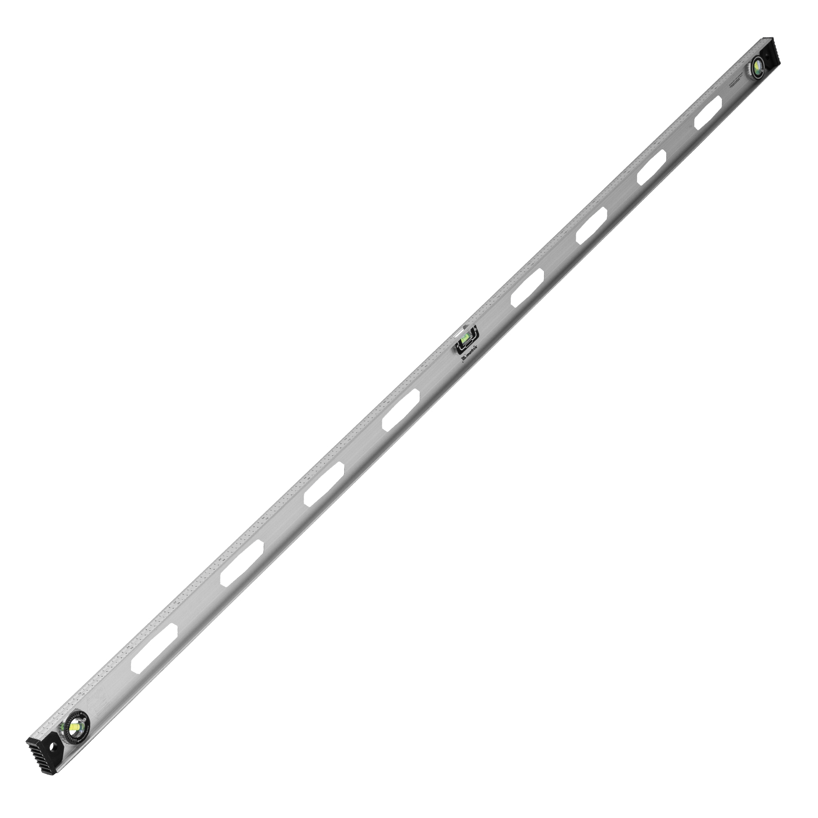 Уровень алюминиевый "Рельс", 2000 мм, 3 глазка (1 поворотный) Matrix (34041)