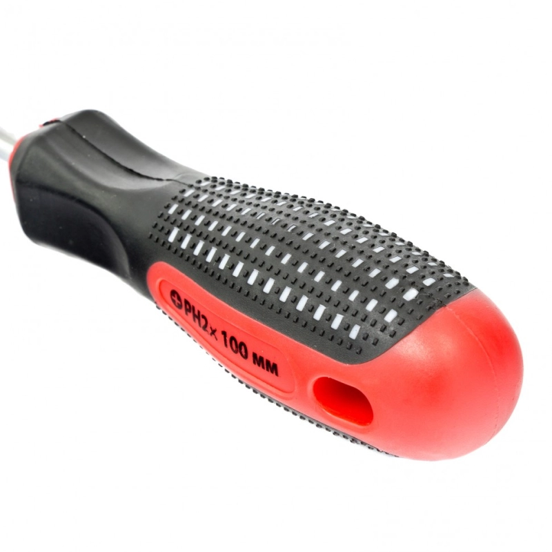 Отвертка Fusion, PH2 х 100 мм, CrV, трехкомпонентная рукоятка "Anti slip" Matrix (11441)