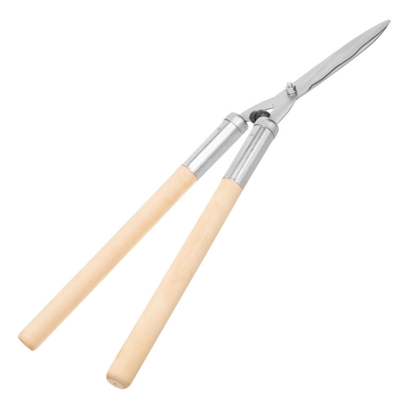 Кусторез, 650 мм, волнистые лезвия, деревянные рукоятки, Горизонт, (60810)