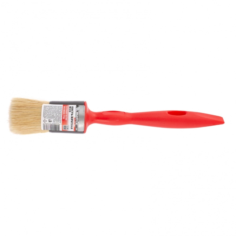 Кисть круглая №35, натуральная щетина, пластиковая ручка, Color line Matrix (83409)