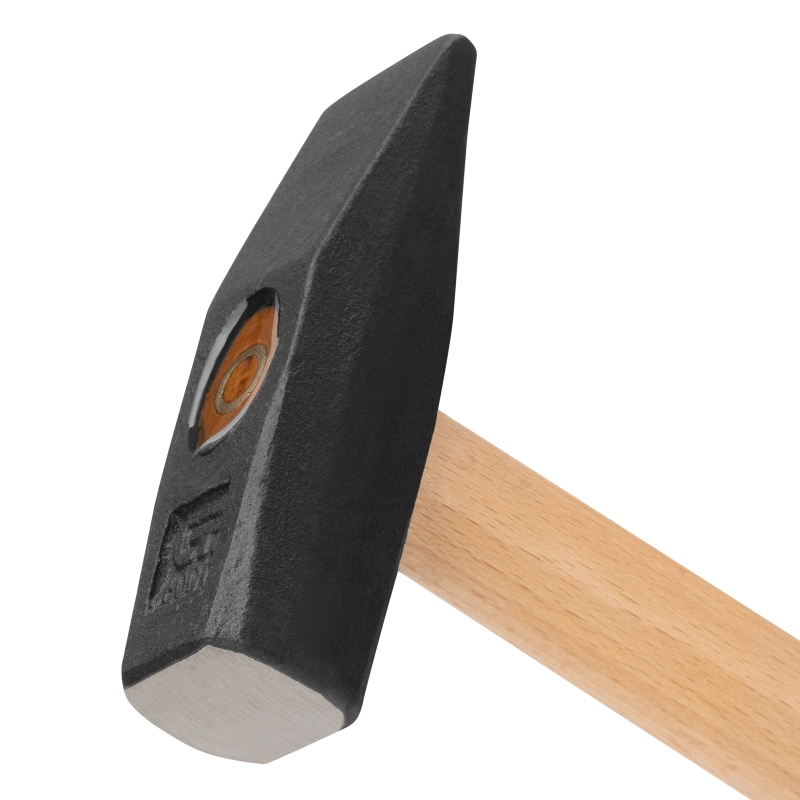 Молоток слесарный 600 г, квадратный боек, деревянная рукоятка Сибртех (10219)