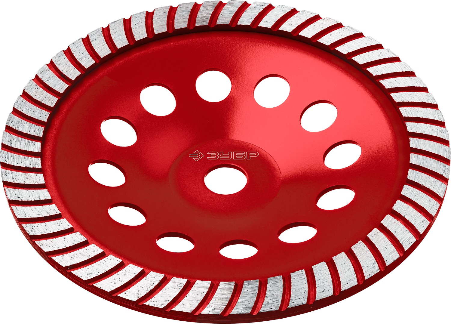 ЗУБР Турбо, d 230 мм, сегментированная алмазная шлифовальная чашка (33375-230)