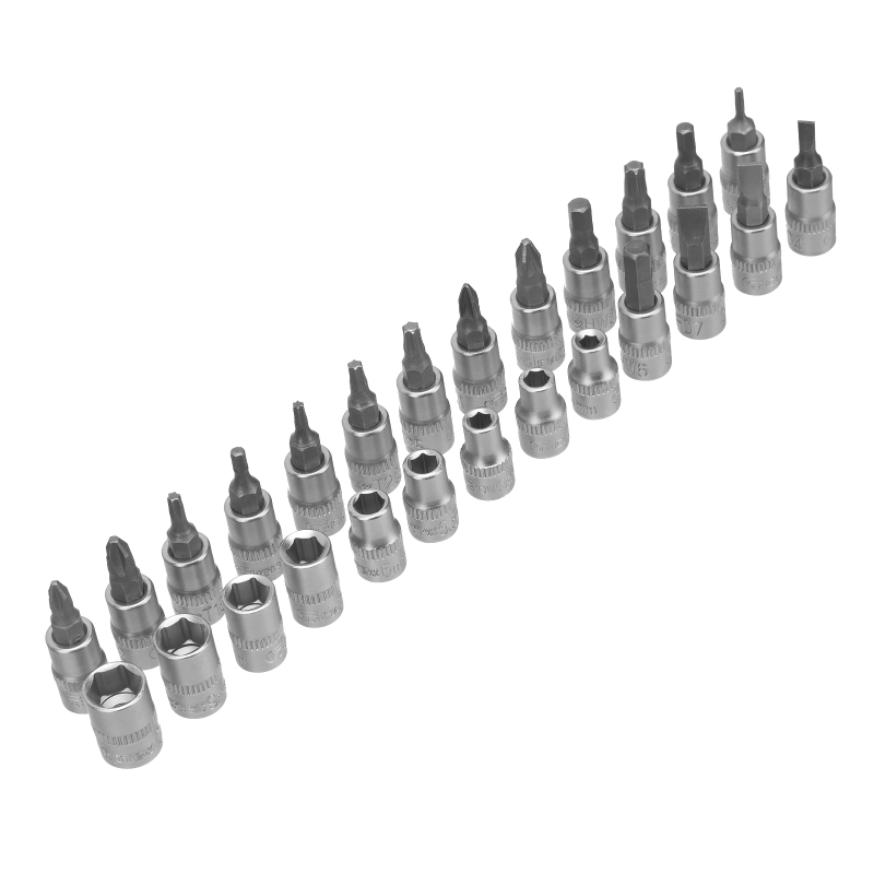 Набор инструментов, 1/2", 1/4", пластиковый кейс, 82 предмета Сибртех (13391)
