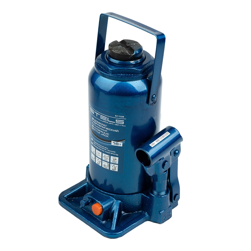 Домкрат гидравлический бутылочный, 16 т, H подъема 230-460 мм Stels (51109)