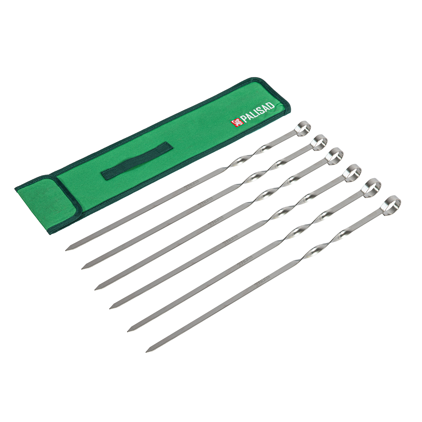 Шампуры с чехлом 45 см, 6 шт, Camping Palisad (69573)