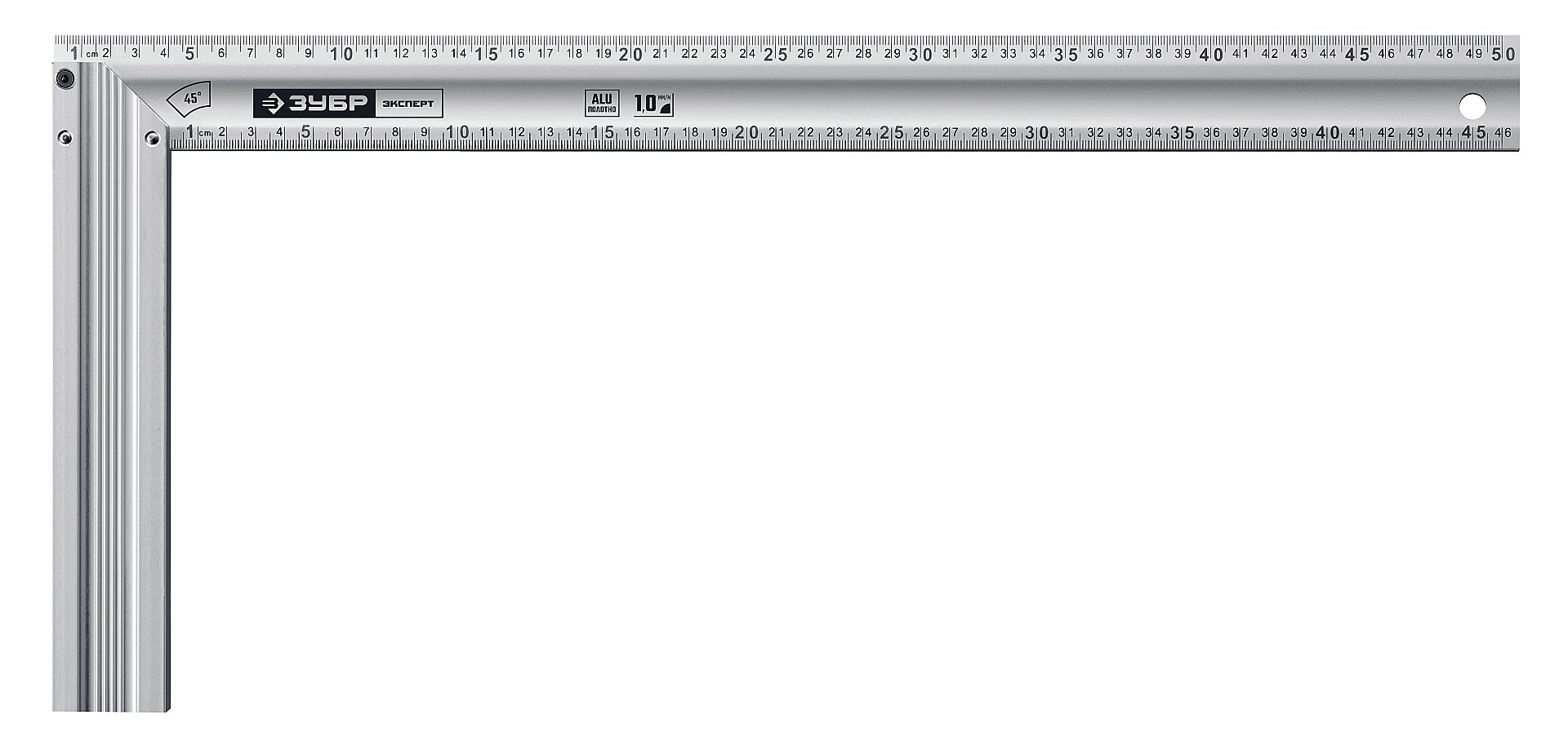 ЗУБР ЭКСПЕРТ 500 мм, жесткий столярный угольник, Профессионал (34392-50)