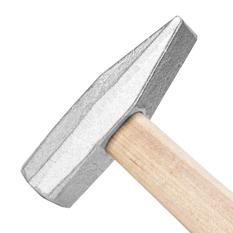 Молоток слесарный, 600 г, квадратный боек, деревянная рукоятка (10271)