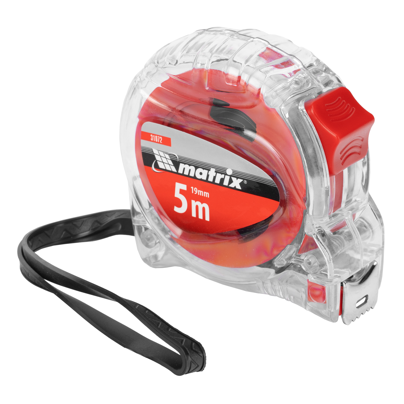 Рулетка Crystal,5 м х 19 мм,корпус из поликарбоната Matrix (31072)