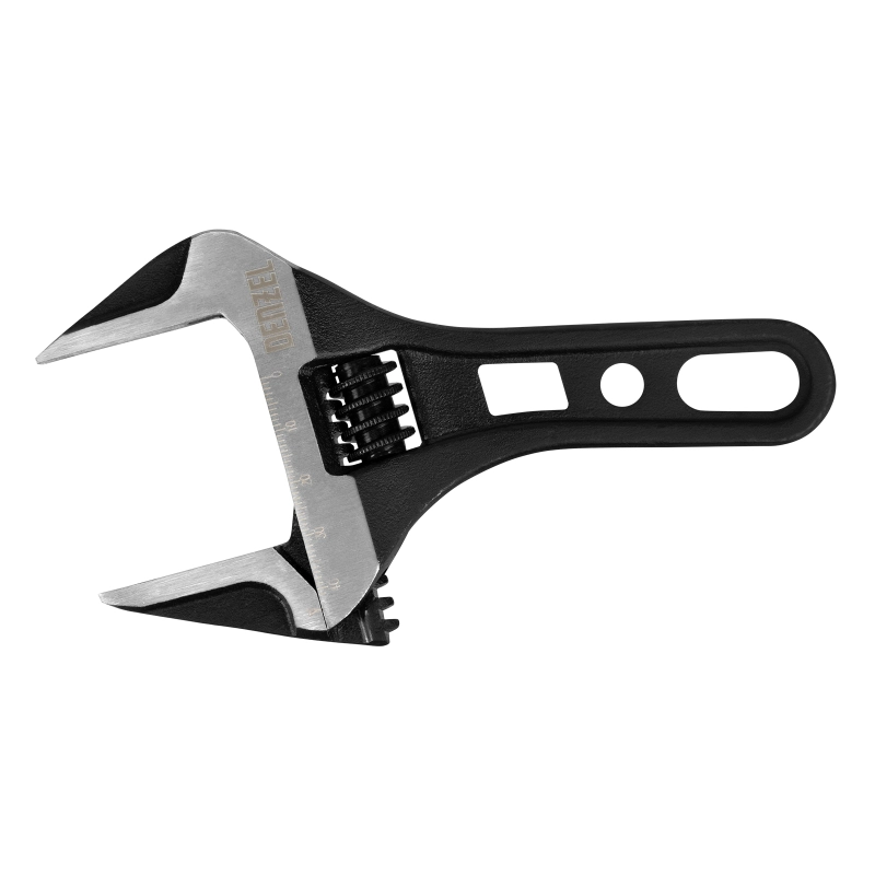 Ключ разводной 155 мм, CrV, кованый, укороченная рукоятка Denzel (15753)