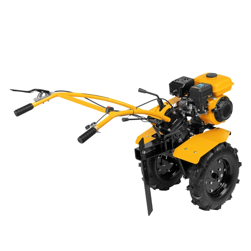 Мотоблок DPT-270, 7 л.с, ременное сцепление, ширина 85 см, глубина 35 см, фрез 3 х 4, ШОМ, передачи 2В/1Н Denzel (56402)