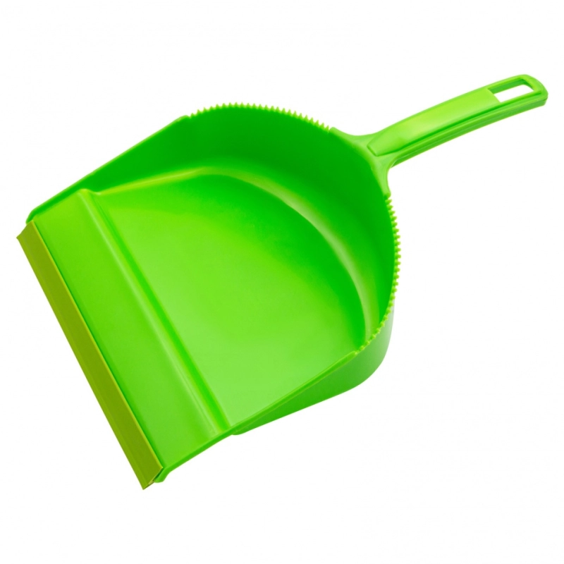 Набор: совок с кромкой 330 x 225 мм и щетка-сметка 285 мм, зеленый, Home Palisad (933115)