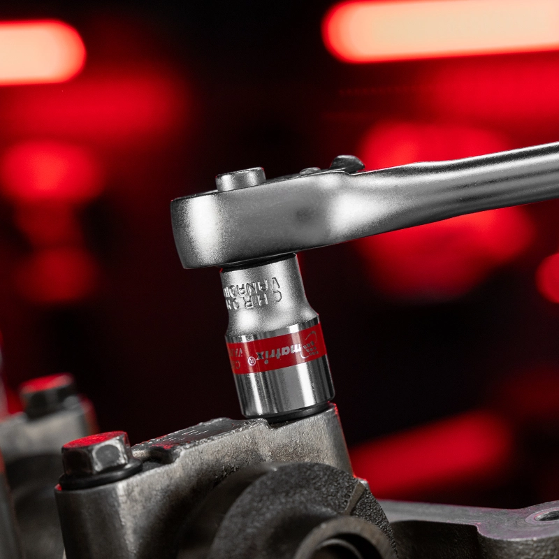 Набор торцевых головок, 1/4", 12 гранные, CrV, 4-13мм, 10 штук Matrix (13594)