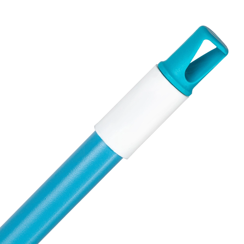 Щетка пластмассовая для подметания пола, 27 см, c черенком, 120 см, бирюзовая щетина, Home Palisad (935445)