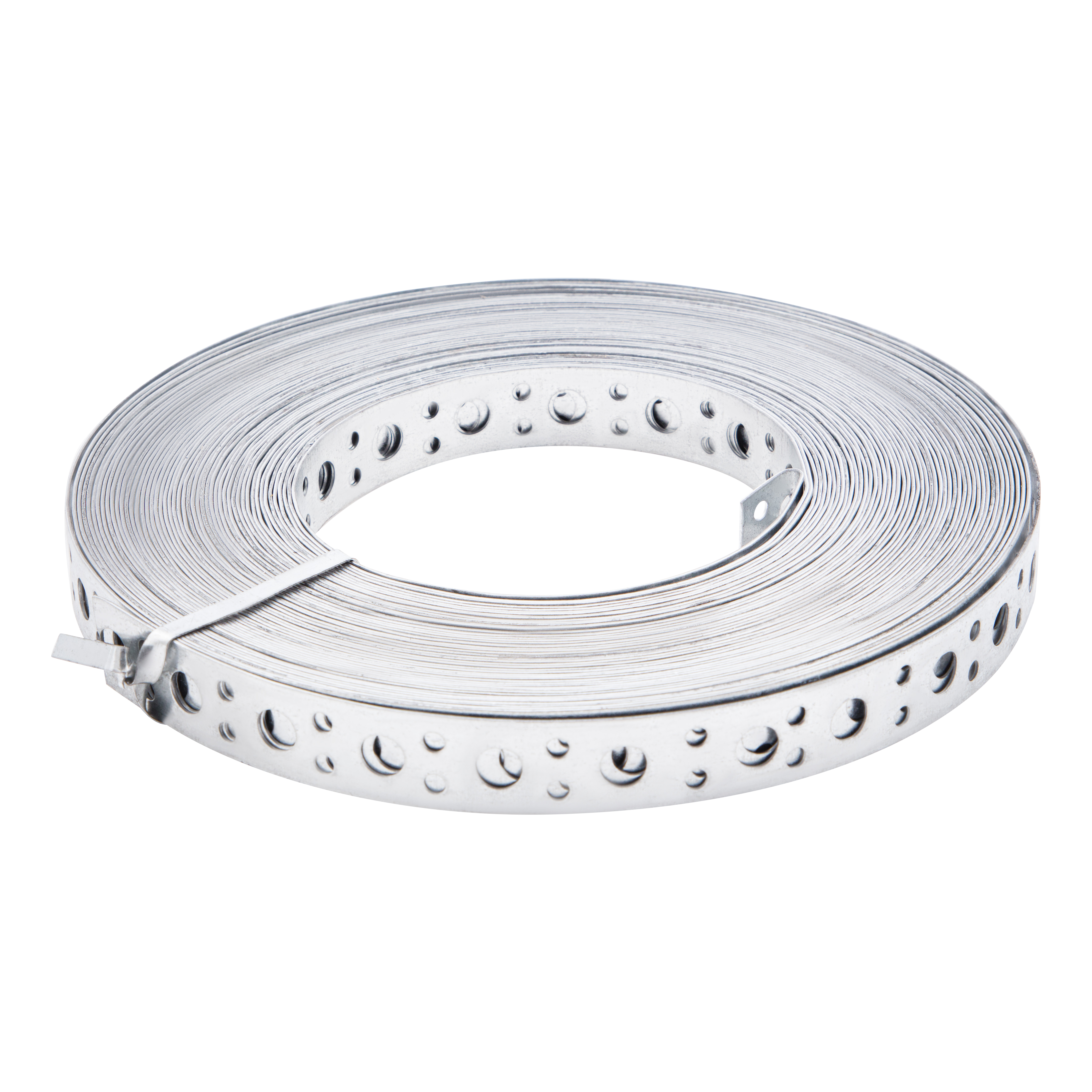 Лента перфорированная, вентиляционная, прямая, 1 мм, LP V, 2 см х 25 м, цинк Сибртех (46551)