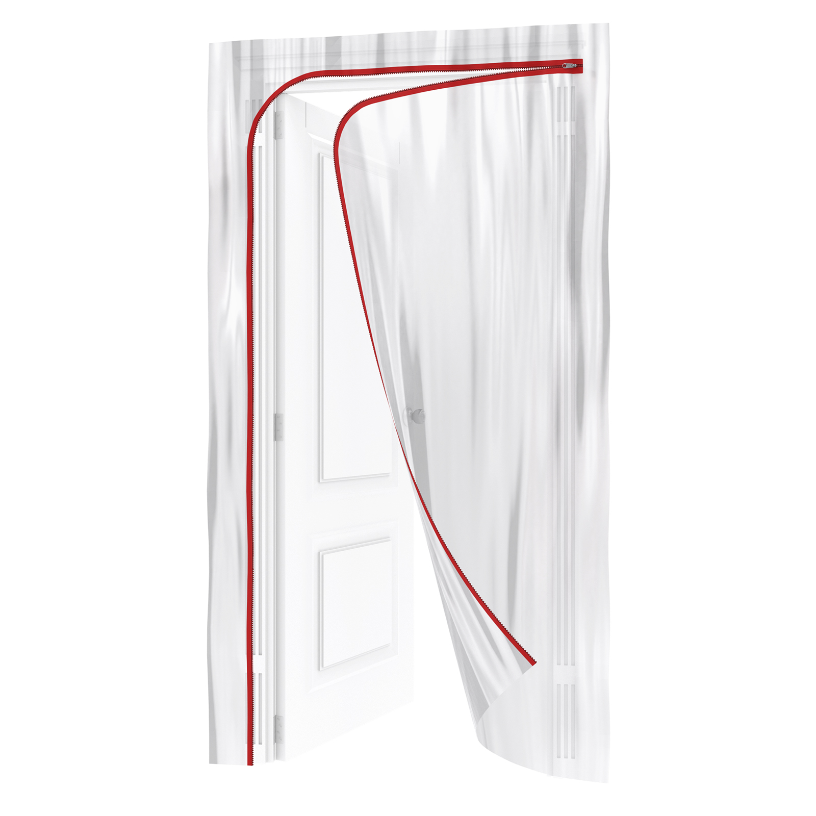 Пленочная дверь на молнии типа L,220 x 120 cm, с малярной лентой 2.5 см х 10 м Matrix (88758)