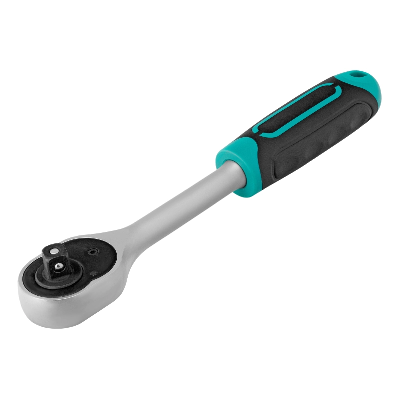 Набор торцевых головок, 3/8", головки 7 - 22 мм, с трещот. ключом, CrV,11 предметов Stels (14126)