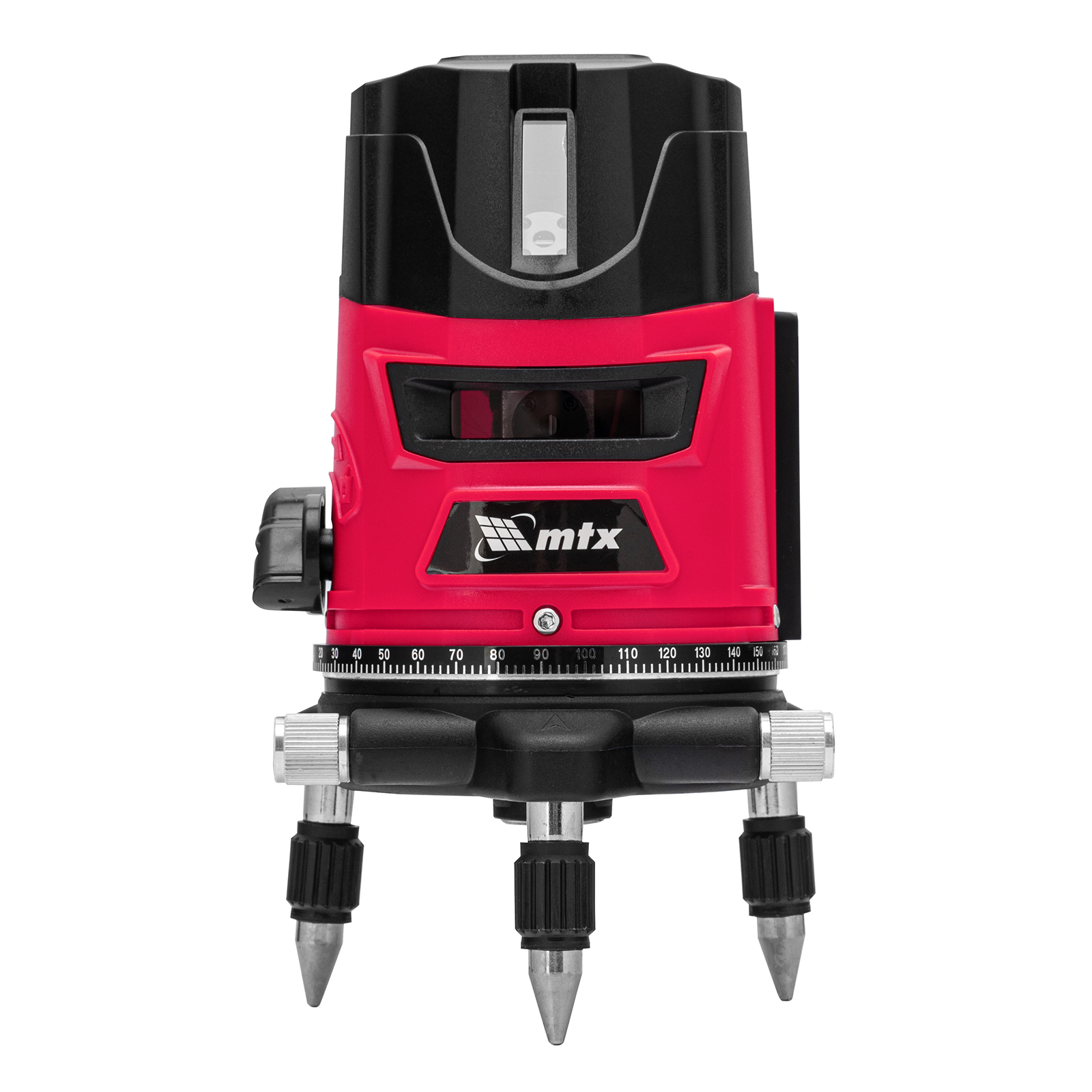 Лазерный уровень CRL-30R, 30 м, красный луч, батарейки, резьба 5/8" MTX (35034)