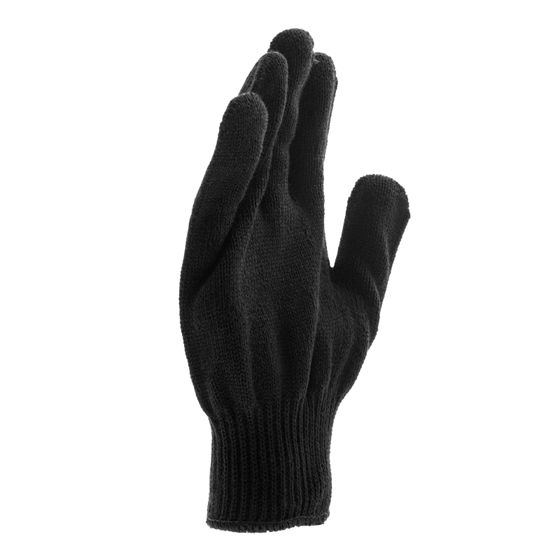 Перчатки трикотажные, акрил, черный, оверлок Сибртех (68651)