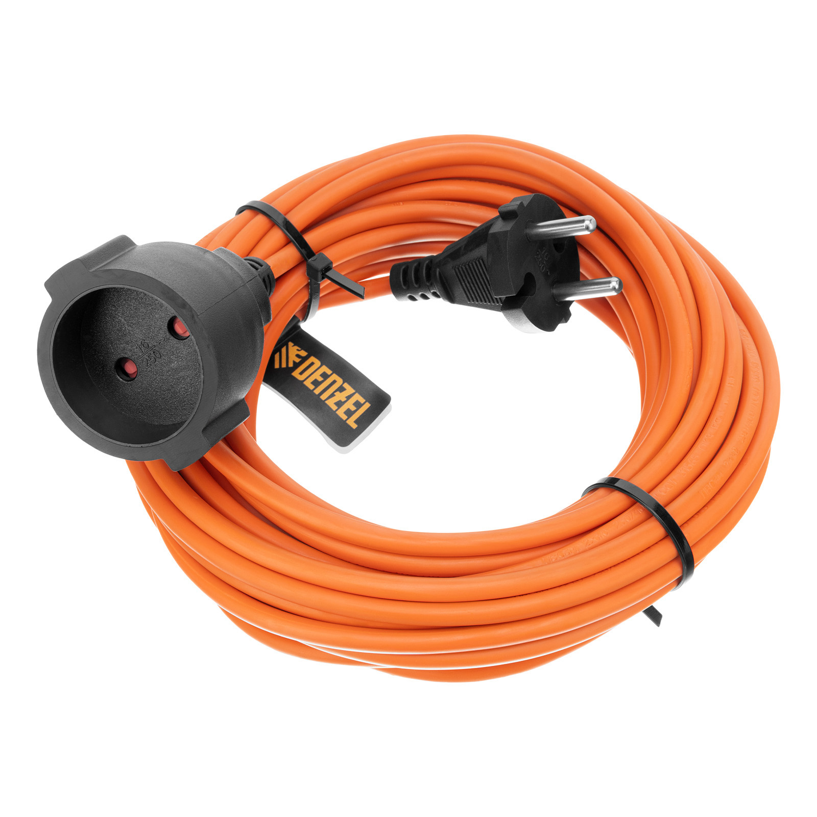 Удлинитель-шнур силовой Garden Series, б/з, ПВС, 10м, 1 розетка, 2 x 1 мм, Denzel (37401)