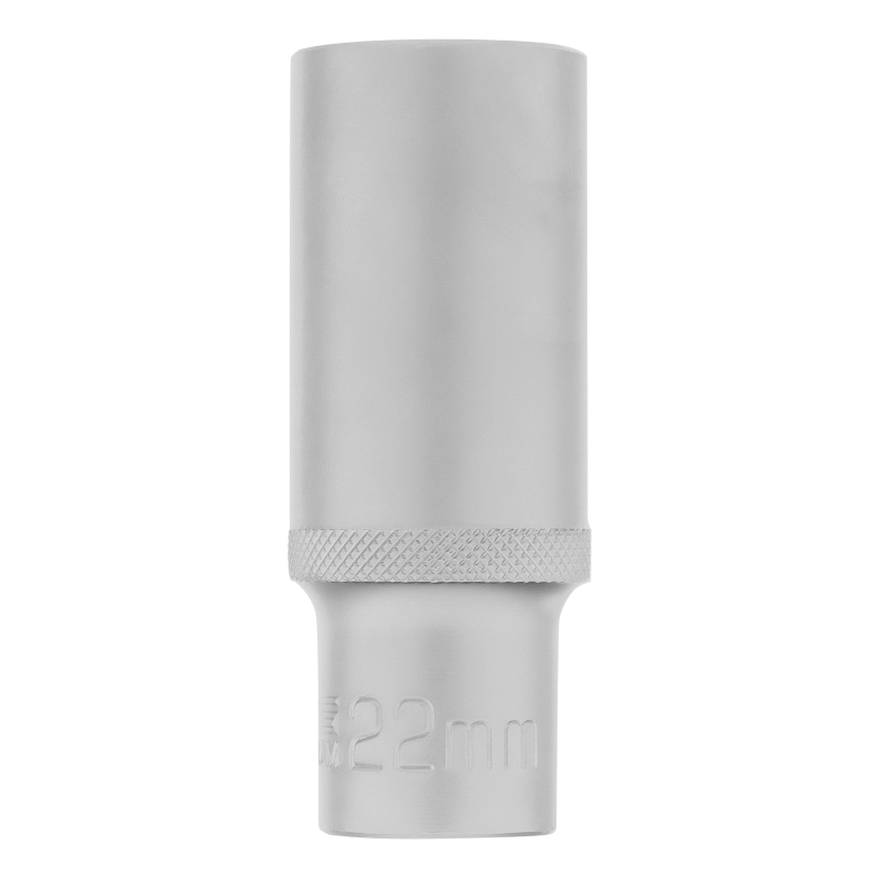 Головка торцевая удлиненная, 22 мм, шестигранная, CrV, под квадрат 1/2 Stels (13851)