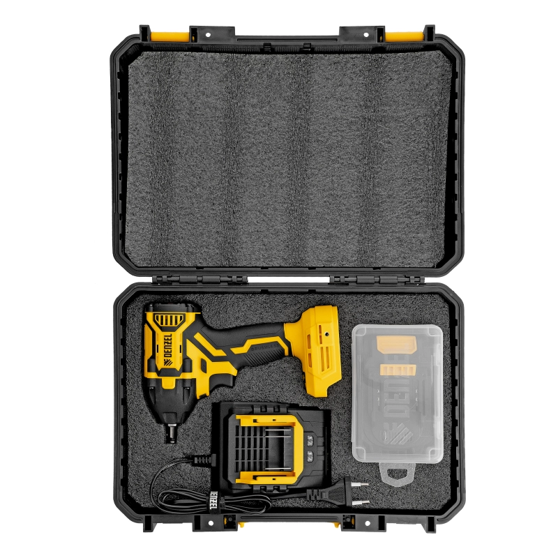 Гайковерт ударный аккумуляторный бесщет. CIWH-BL-20-350, Li-Ion, 20 В// Denzel (26520)