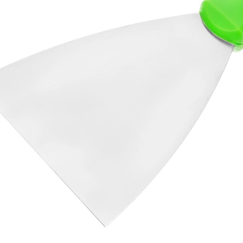 Шпательная лопатка из нержавеющей стали, 100 мм, пластмассовая ручка Сибртех (85548)