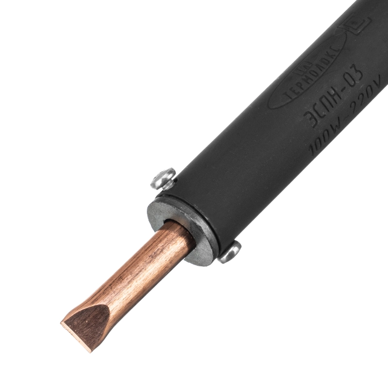 Паяльник электрический ЭПСН-03-100/220, деревянная ручка, Сибртех (91311)