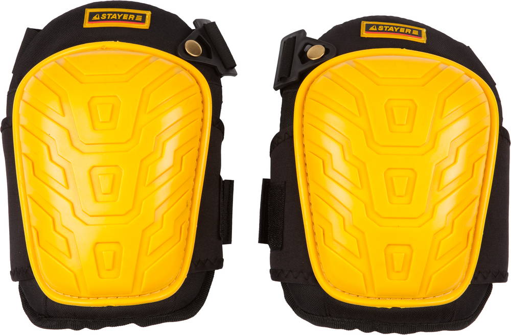 STAYER PROFI гелевая вставка, пластиковая накладка, противоскользящая поверхность, наколенники защитные (11198)
