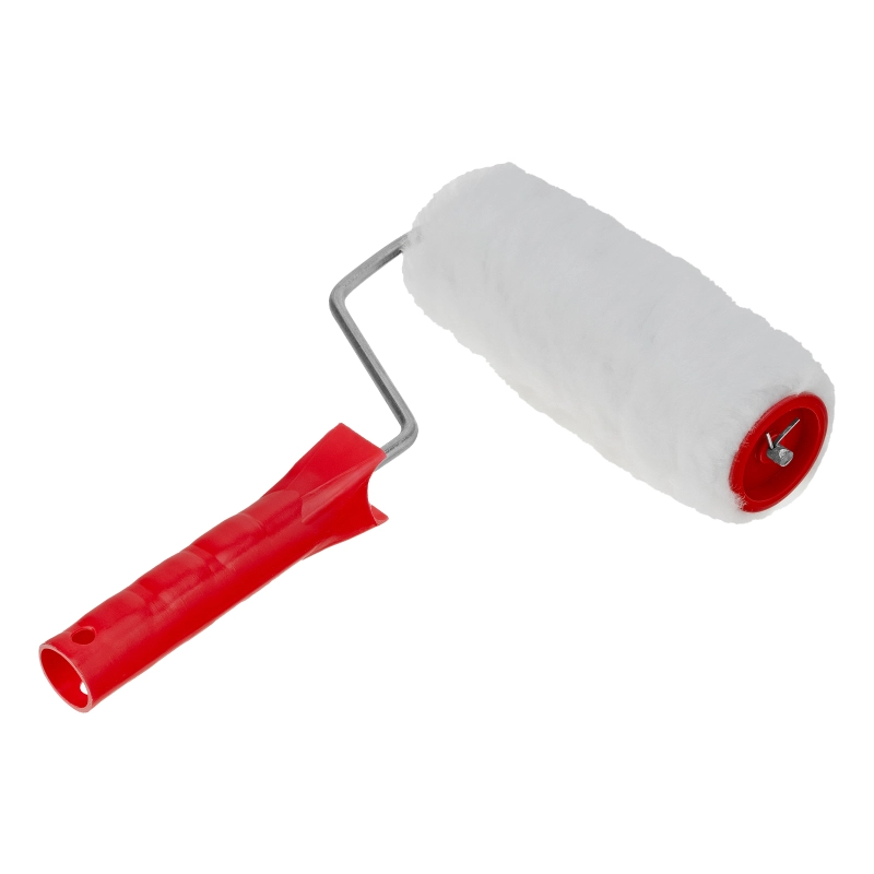 Валик "Искусственный мех", в сборе, 150 мм, D 48 мм, D ручки 6 мм, крепление шплинтом Сибртех (80152)