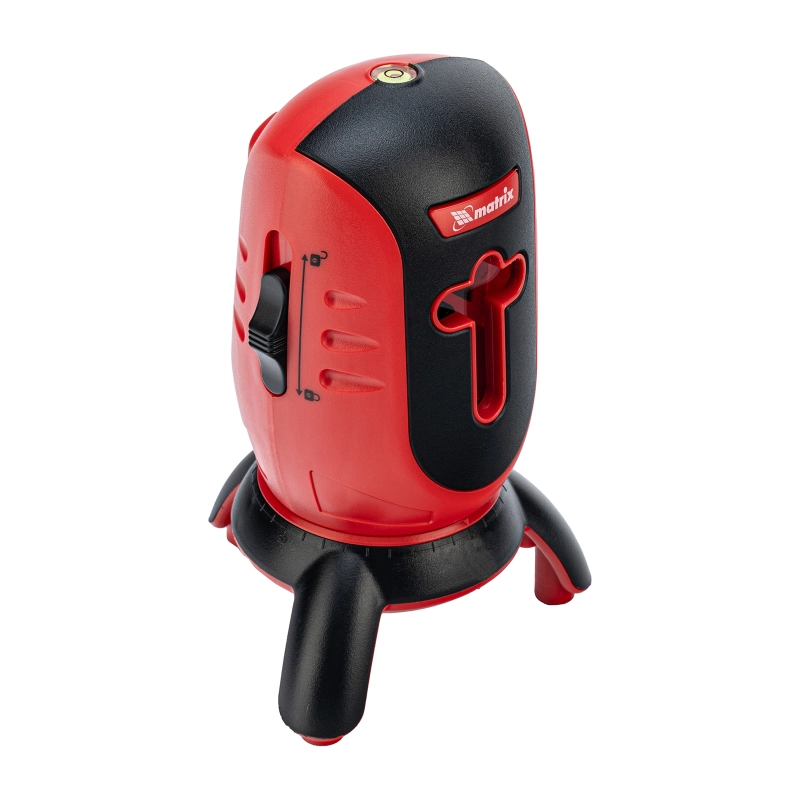 Лазерный уровень ML01T, дальность 10 м, точность ± 0,5 мм, / 1 м, длина волны 650 нм, проекция 1 вертикальная 1 горизонтальная плоскость, резьба под штатив 5/8" Matrix (35065)